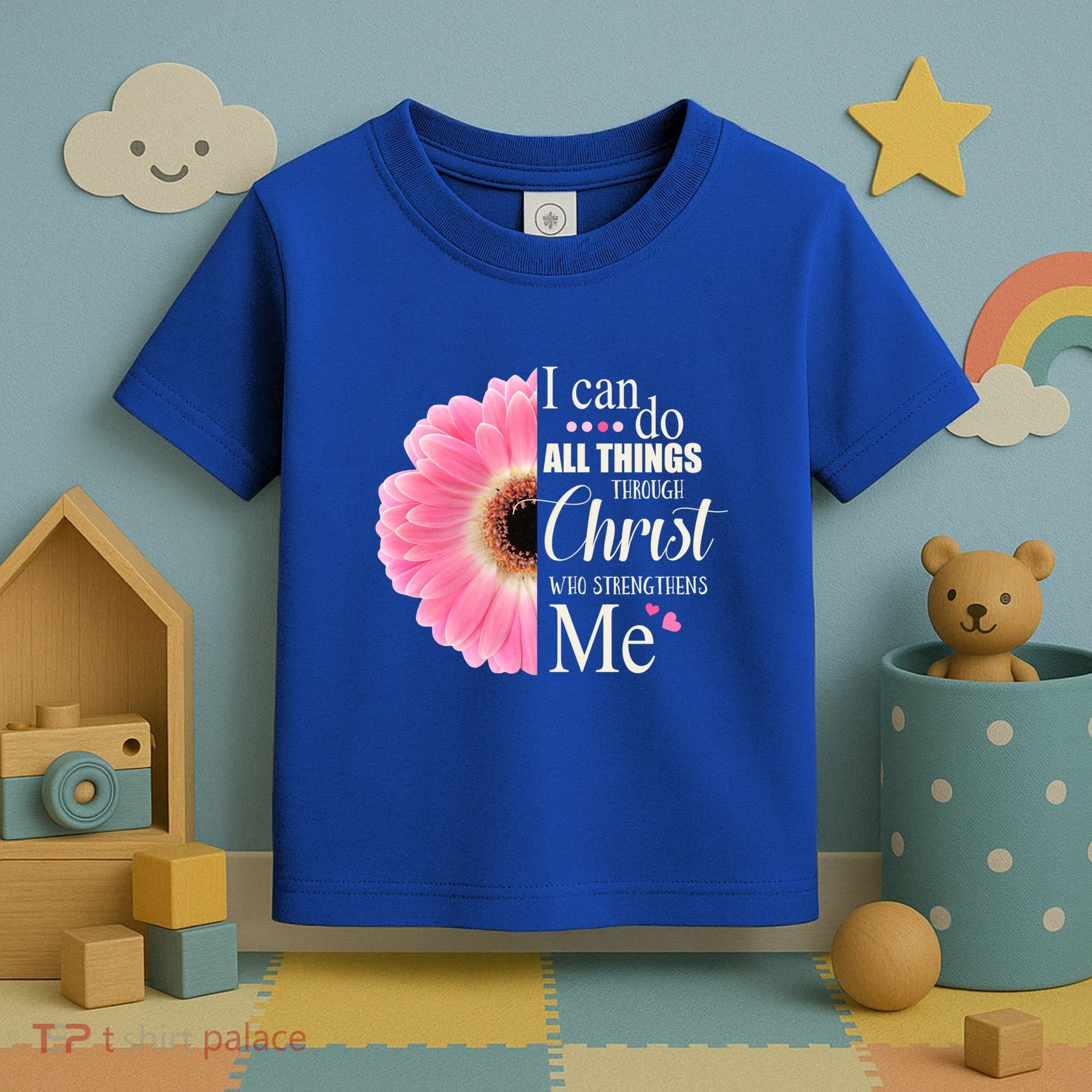 I Can Do All Things Through Christ Who Strengthens Me Bible Cute Gift Toddler T-Shirt