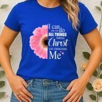 I Can Do All Things Through Christ Who Strengthens Me Bible Cute Gift Women's T-Shirt thumb 2