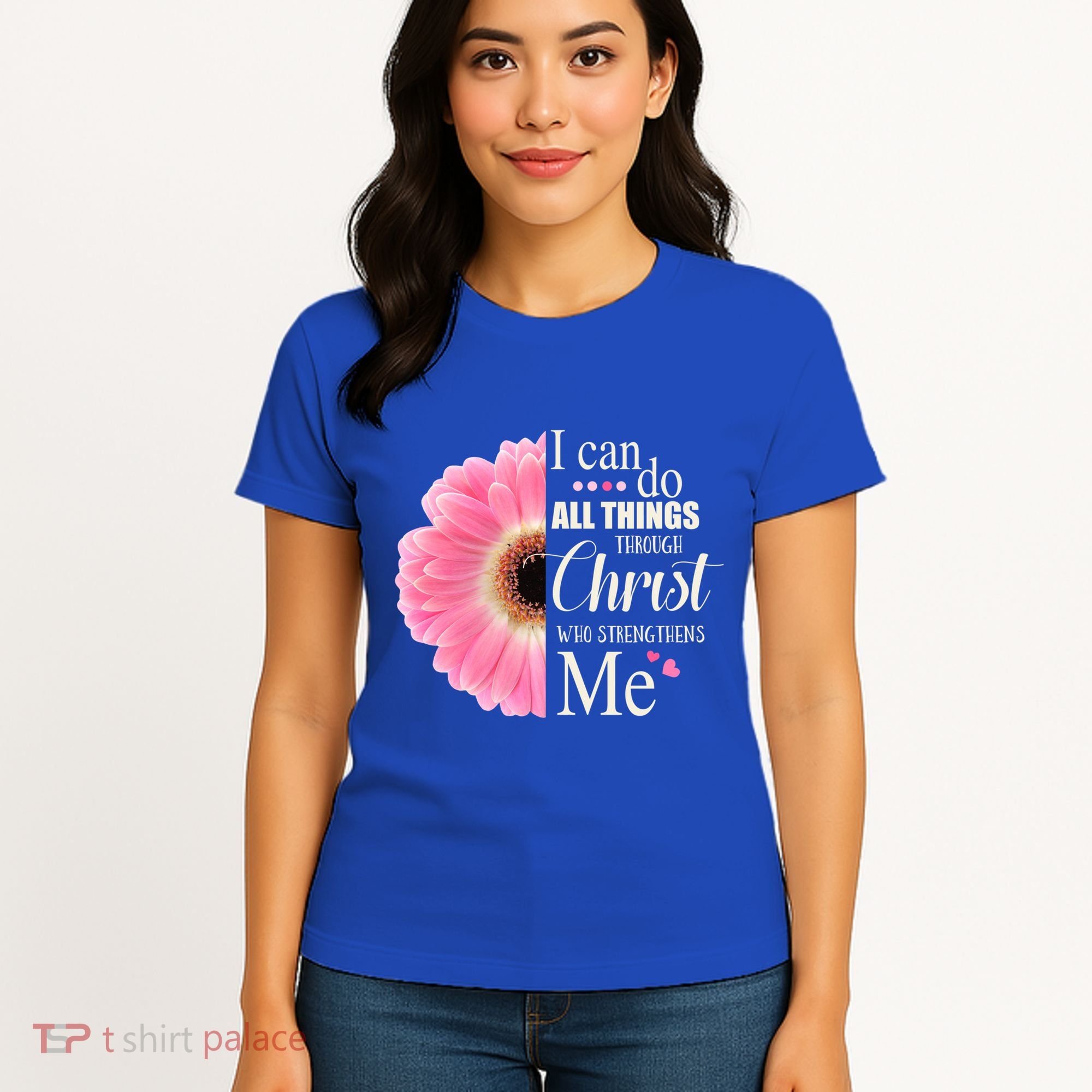 I Can Do All Things Through Christ Who Strengthens Me Bible Cute Gift Women's T-Shirt