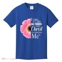 I Can Do All Things Through Christ Who Strengthens Me Bible Cute Gift Kids T-Shirt thumb 0