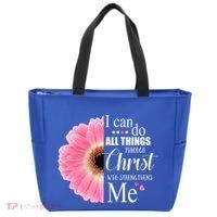 I Can Do All Things Through Christ Who Strengthens Me Bible Cute Gift Tote Bag thumb 0