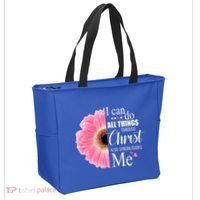I Can Do All Things Through Christ Who Strengthens Me Bible Cute Gift Tote Bag thumb 2