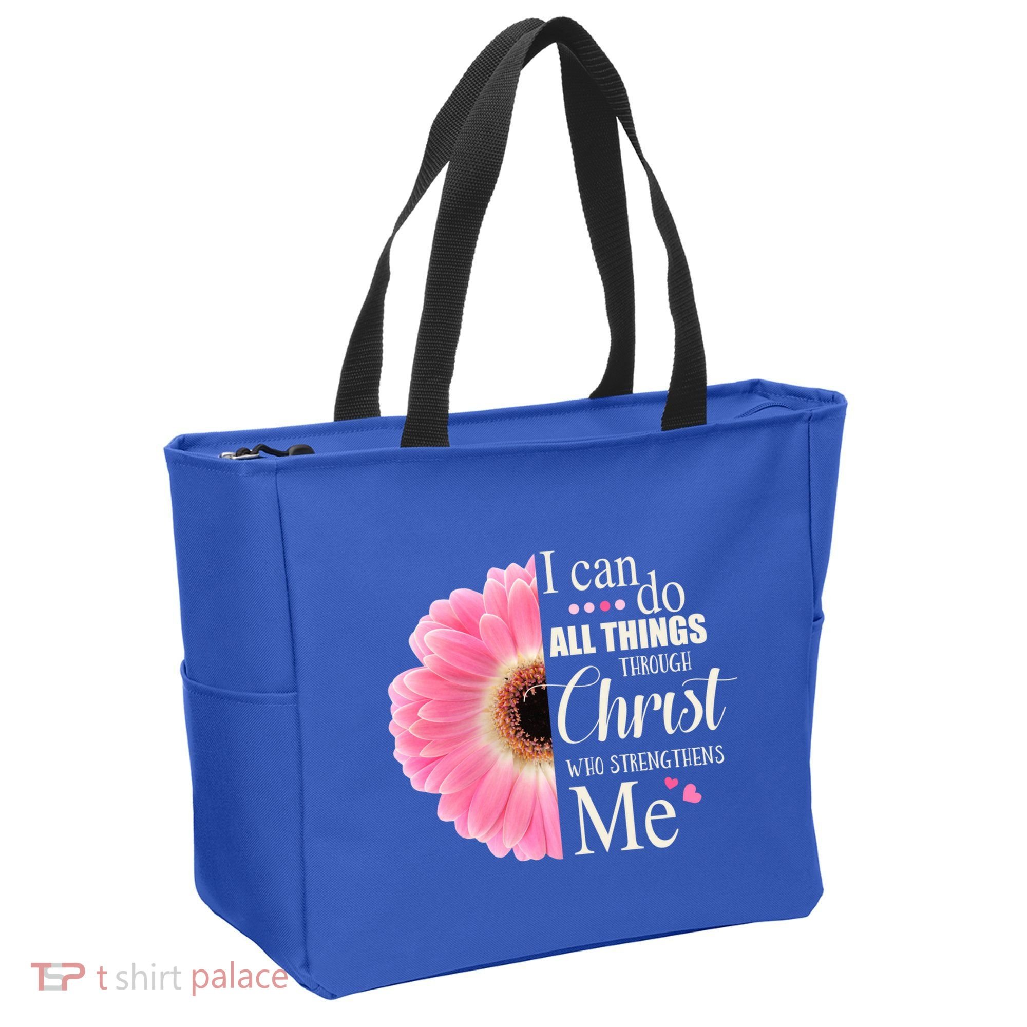 I Can Do All Things Through Christ Who Strengthens Me Bible Cute Gift Tote Bag