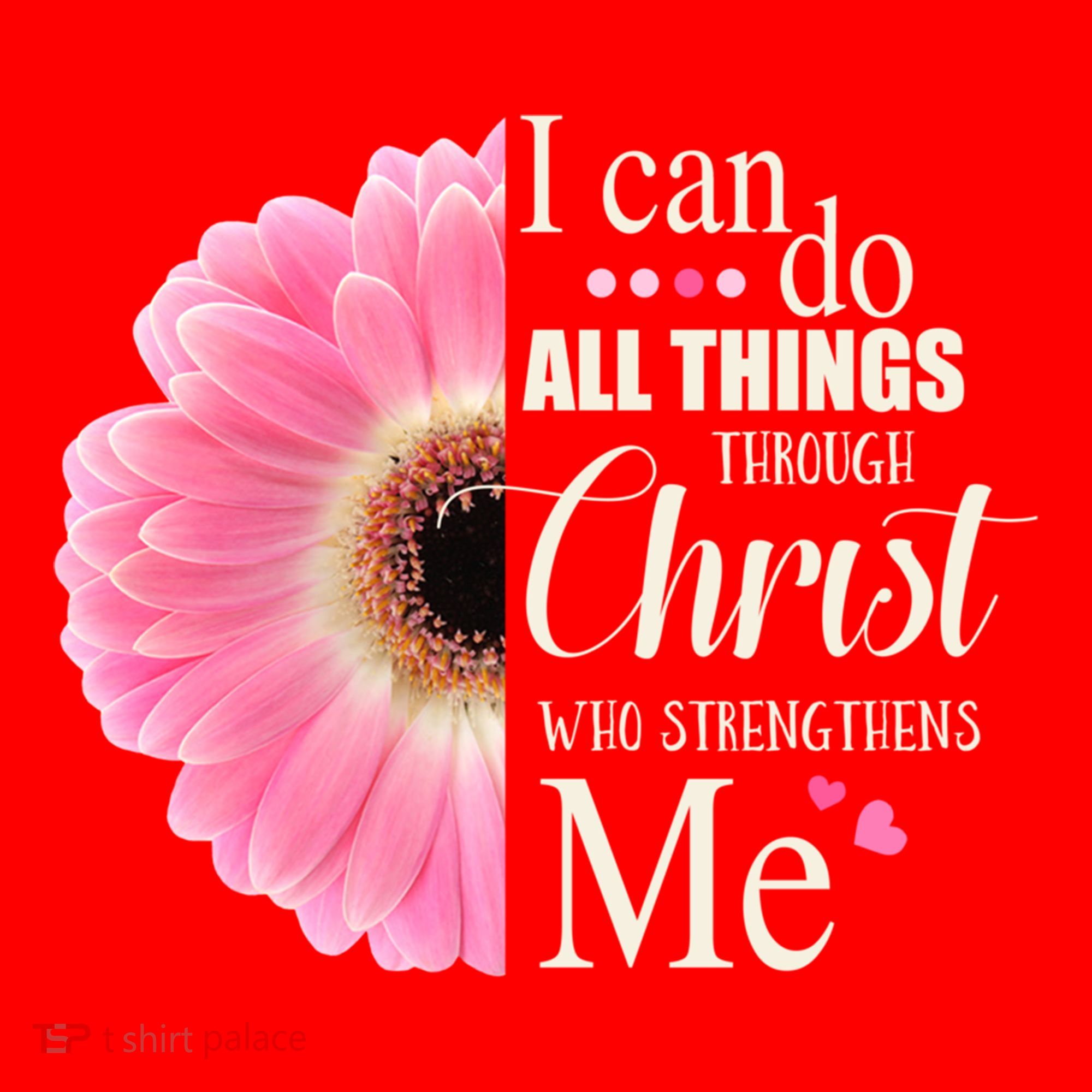 I Can Do All Things Through Christ Who Strengthens Me Bible Cute Gift Santa Hat