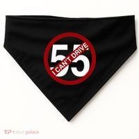 I CanT Drive 55 Funny Gift Red Logo USA-Made Doggie Bandana thumb 0