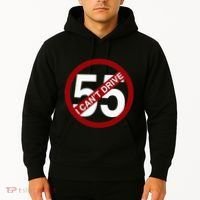 I CanT Drive 55 Funny Gift Red Logo Hoodie thumb 2