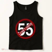 I CanT Drive 55 Funny Gift Red Logo Tank Top thumb 2