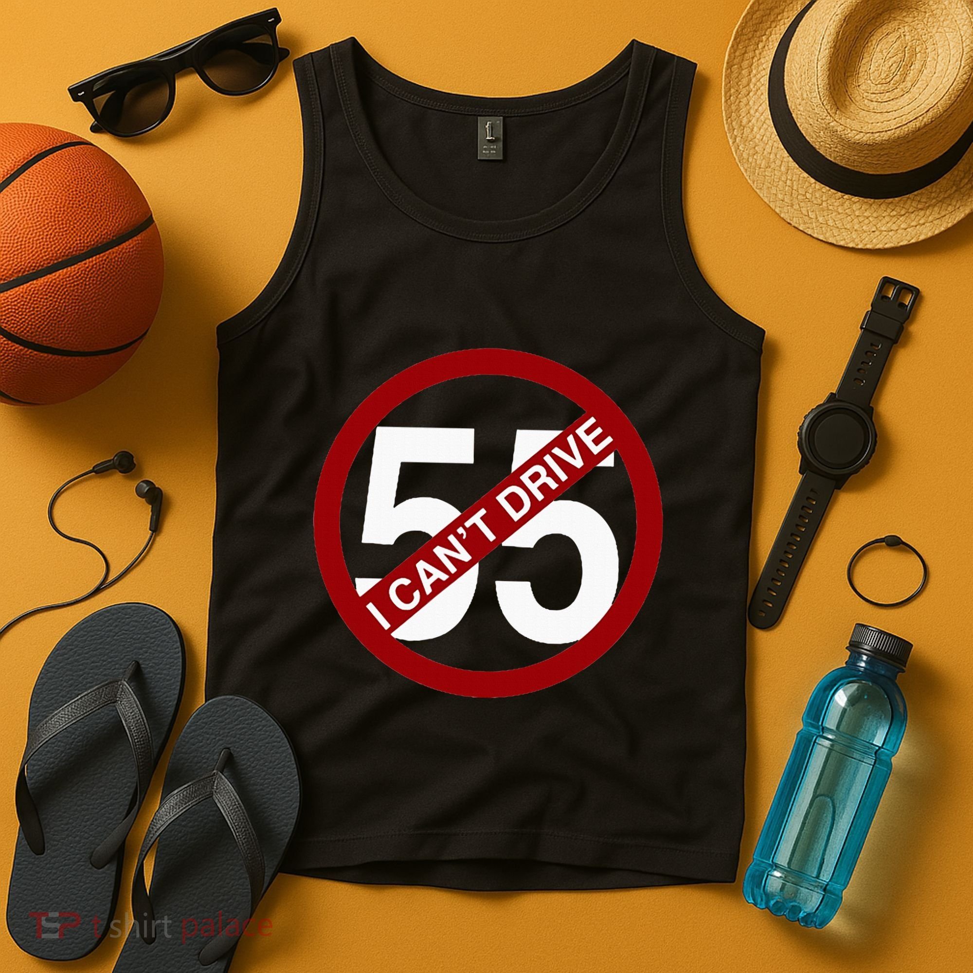 I CanT Drive 55 Funny Gift Red Logo Tank Top