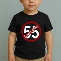 I CanT Drive 55 Funny Gift Red Logo Toddler T-Shirt thumb 2