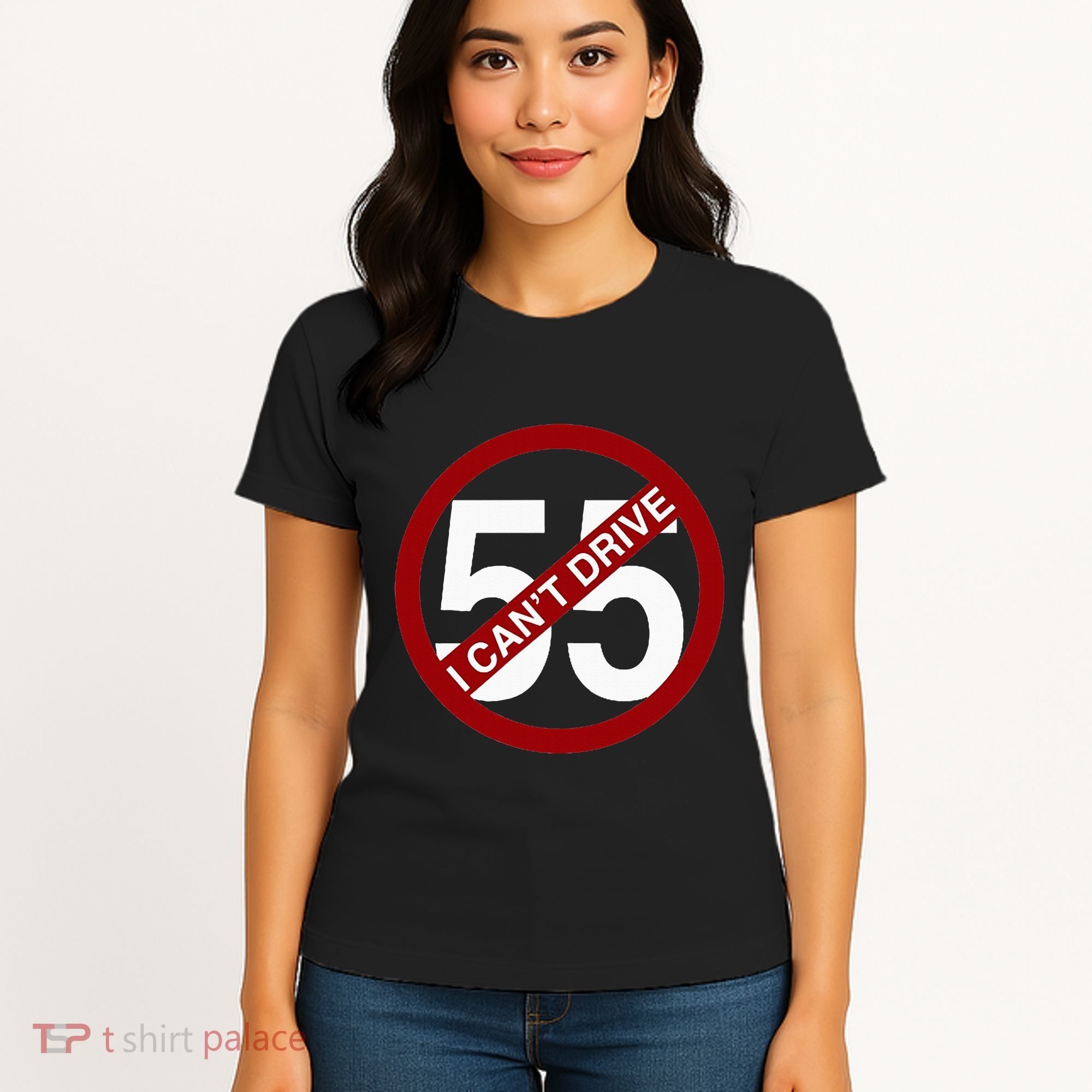 I CanT Drive 55 Funny Gift Red Logo Women's T-Shirt
