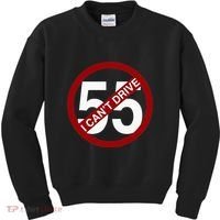 I CanT Drive 55 Funny Gift Red Logo Kids Sweatshirt thumb 0