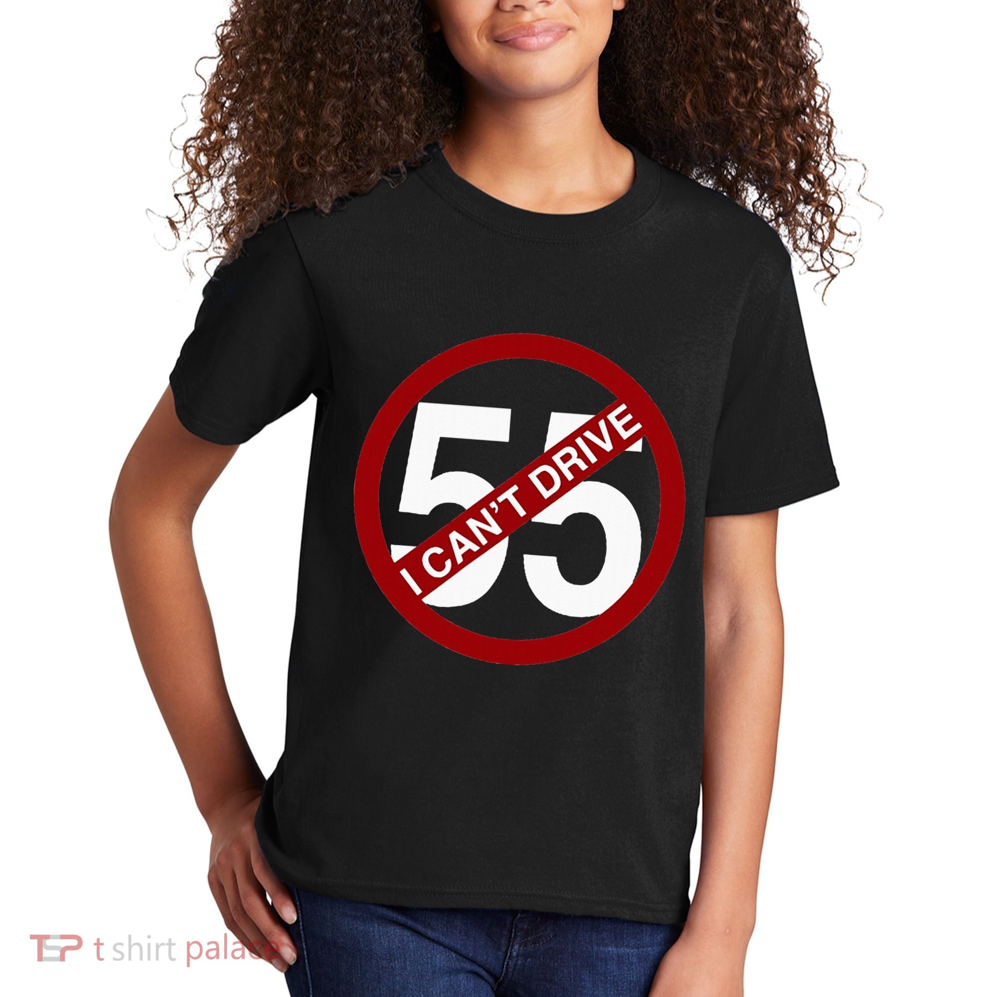 I CanT Drive 55 Funny Gift Red Logo Kids T-Shirt