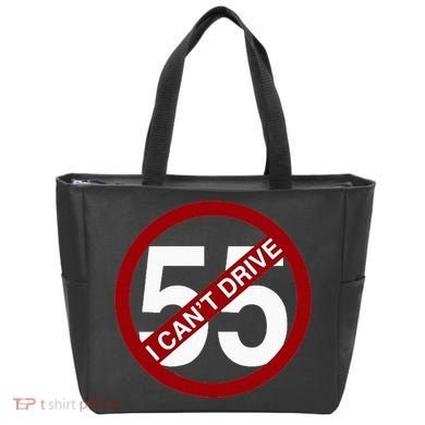 I CanT Drive 55 Funny Gift Red Logo Tote Bag