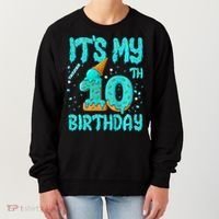 Ice Cream Drip 10th Birthday 10 Years Old Birthday Women's Sweatshirt thumb 0