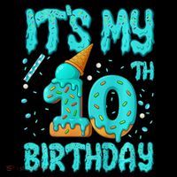 Ice Cream Drip 10th Birthday 10 Years Old Birthday Coffee Mug thumb 5