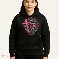 I Can Do All Things Through Christ Breast Cancer Awareness Hoodie thumb 5