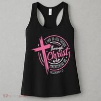 I Can Do All Things Through Christ Breast Cancer Awareness Women's Tank Top thumb 3