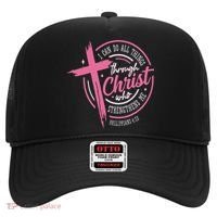 I Can Do All Things Through Christ Breast Cancer Awareness Hat thumb 0