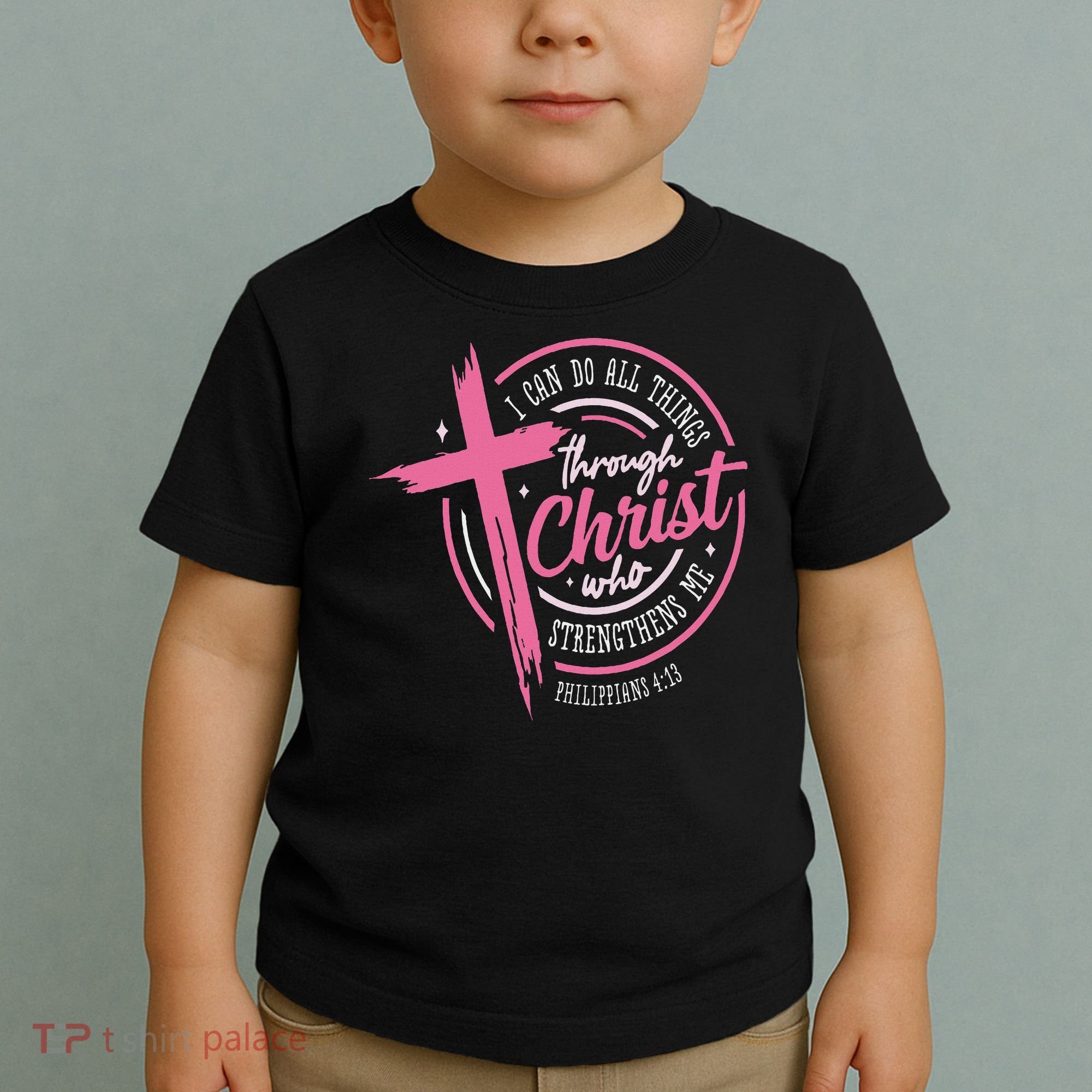 I Can Do All Things Through Christ Breast Cancer Awareness Toddler T-Shirt
