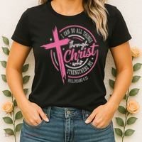 I Can Do All Things Through Christ Breast Cancer Awareness Women's T-Shirt thumb 2