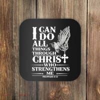 I Can Do All Thing Through Christ Who Strengthen Me Coaster thumb 0