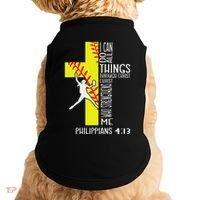 I Can Do All Things Through Christ Softball Christian Bible Doggie Tank thumb 0