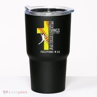 I Can Do All Things Through Christ Softball Christian Bible Tumbler thumb 0