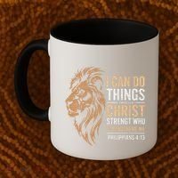 I Can Do All Things Through Christ Inspirational Belief Coffee Mug thumb 2