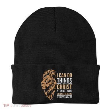 I Can Do All Things Through Christ Inspirational Belief Beanie