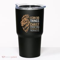 I Can Do All Things Through Christ Inspirational Belief Tumbler thumb 0