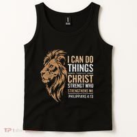 I Can Do All Things Through Christ Inspirational Belief Tank Top thumb 2