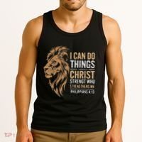 I Can Do All Things Through Christ Inspirational Belief Tank Top thumb 3