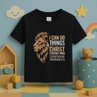 I Can Do All Things Through Christ Inspirational Belief Toddler T-Shirt thumb 3