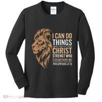 I Can Do All Things Through Christ Inspirational Belief Kids Long Sleeve Shirt thumb 0