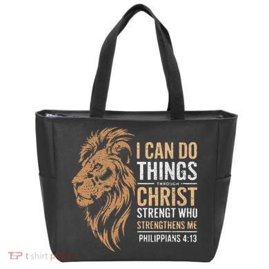 I Can Do All Things Through Christ Inspirational Belief Tote Bag