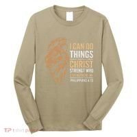I Can Do All Things Through Christ Inspirational Belief Long Sleeve Shirt thumb 0