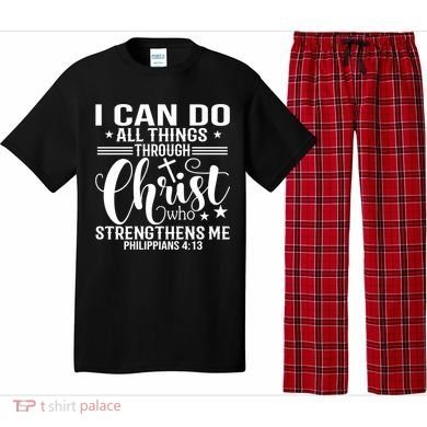 I Can Do All Things Through Christ Bible Gift Pajama Set