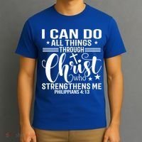 I Can Do All Things Through Christ Bible Gift T-Shirt thumb 3