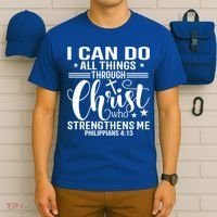 I Can Do All Things Through Christ Bible Gift T-Shirt thumb 6