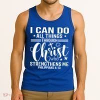 I Can Do All Things Through Christ Bible Gift Tank Top thumb 3