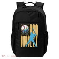 Ice Cream Drip Baseball Bat Baseball Player 4th Of July Backpack thumb 0
