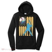 Ice Cream Drip Baseball Bat Baseball Player 4th Of July Women's Hoodie thumb 0