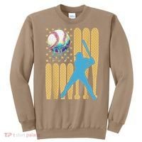 Ice Cream Drip Baseball Bat Baseball Player 4th Of July Sweatshirt thumb 0