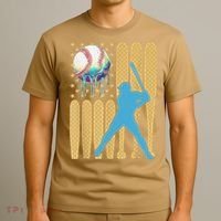 Ice Cream Drip Baseball Bat Baseball Player 4th Of July T-Shirt thumb 3
