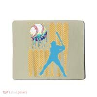 Ice Cream Drip Baseball Bat Baseball Player 4th Of July Mousepad thumb 0