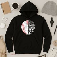 I Can Do All Things Through Christ Who Strengthens Me Baseball Hoodie thumb 3