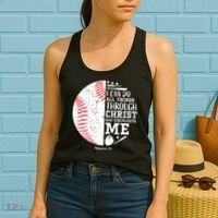 I Can Do All Things Through Christ Who Strengthens Me Baseball Women's Tank Top thumb 2