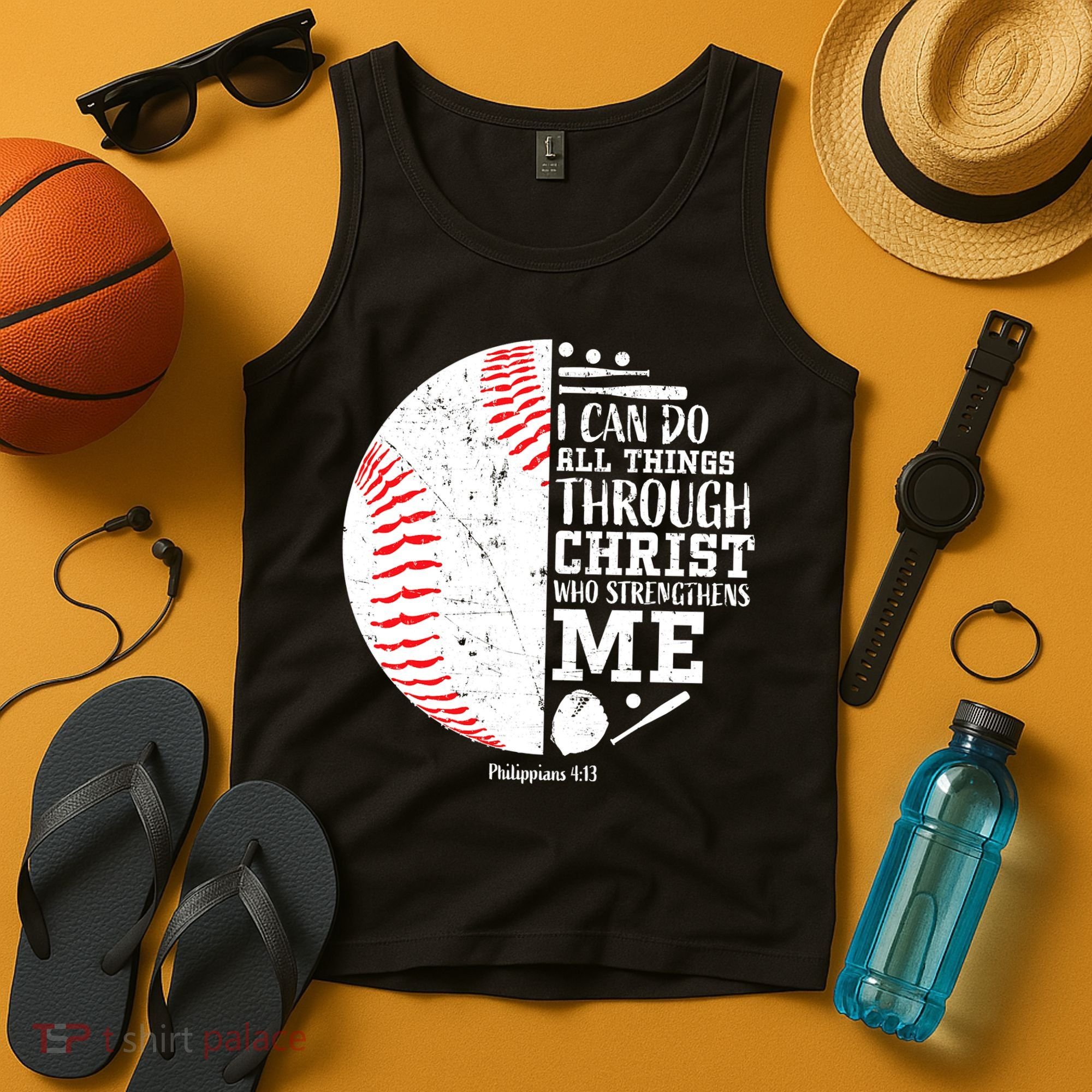 I Can Do All Things Through Christ Who Strengthens Me Baseball Tank Top