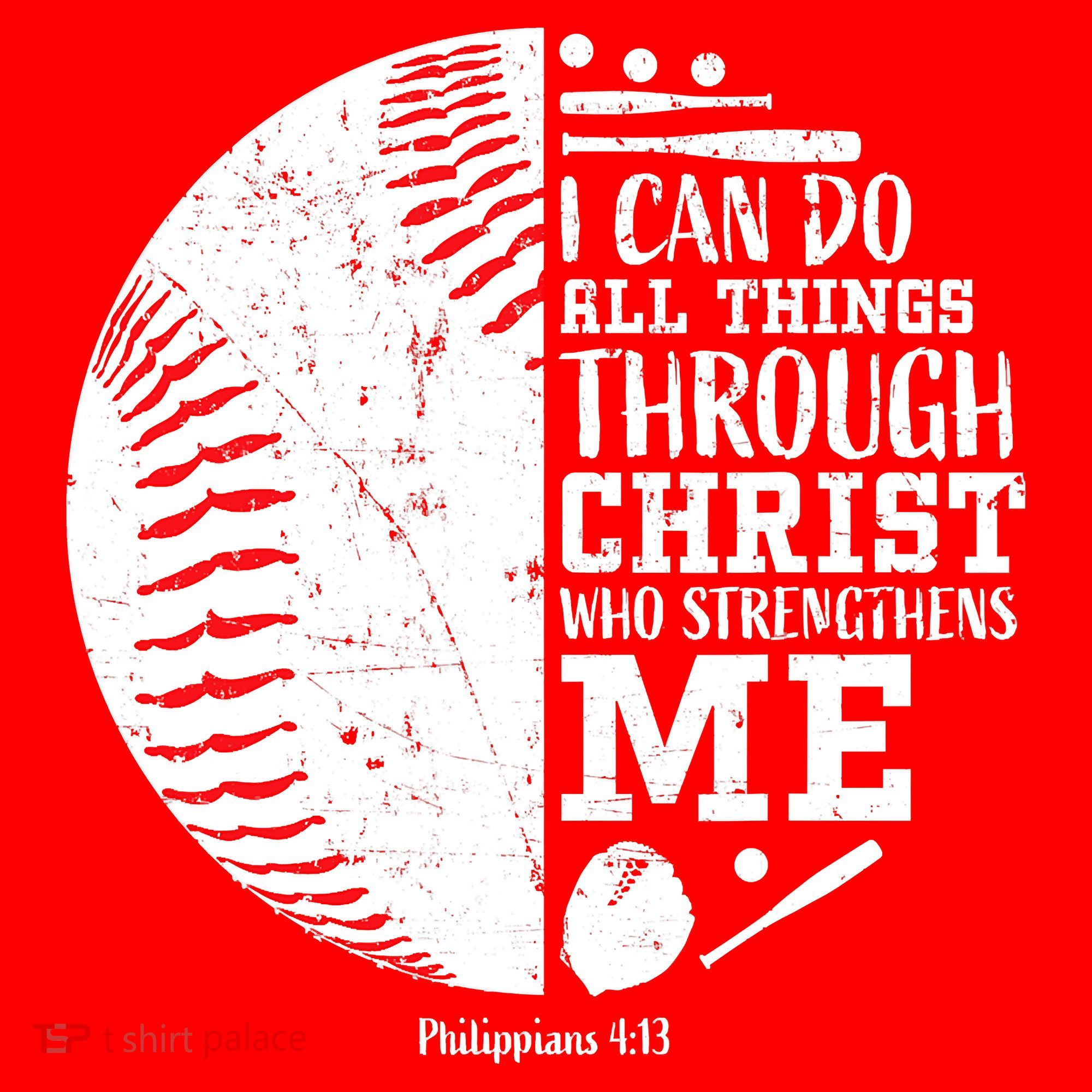 I Can Do All Things Through Christ Who Strengthens Me Baseball Santa Hat