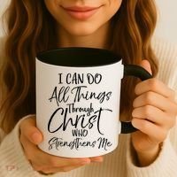 I Can Do All Things Through Christ Who Strengthens Me Cool Gift Coffee Mug thumb 3